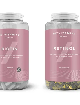Pack de Biotina y Retinol  - 90Tabletas - Myvitamins - FashionsVida