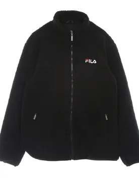 Orsetto Uomo Satoshi Sherpa Fleece Jacket Black - Fila - FashionsVida