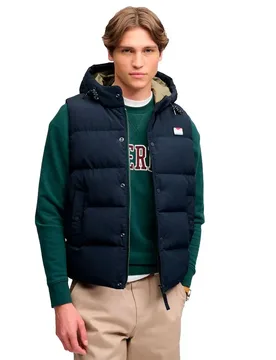 Gilet Short Everest Eclipse Navy L - Superdry - FashionsVida