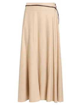 Midi-Rock Damen Beige 34,36 Damen - Peserico - FashionsVida