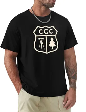 Civilian Conservation Corps - Shield Badge T-Shirt Street Art Print Tee Shirt - Aliexpress - FashionsVida
