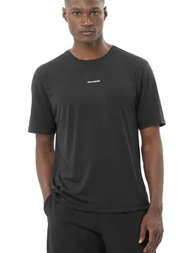 Shkout core camisetas trail running manga corta hombre Negro - Salomon - FashionsVida