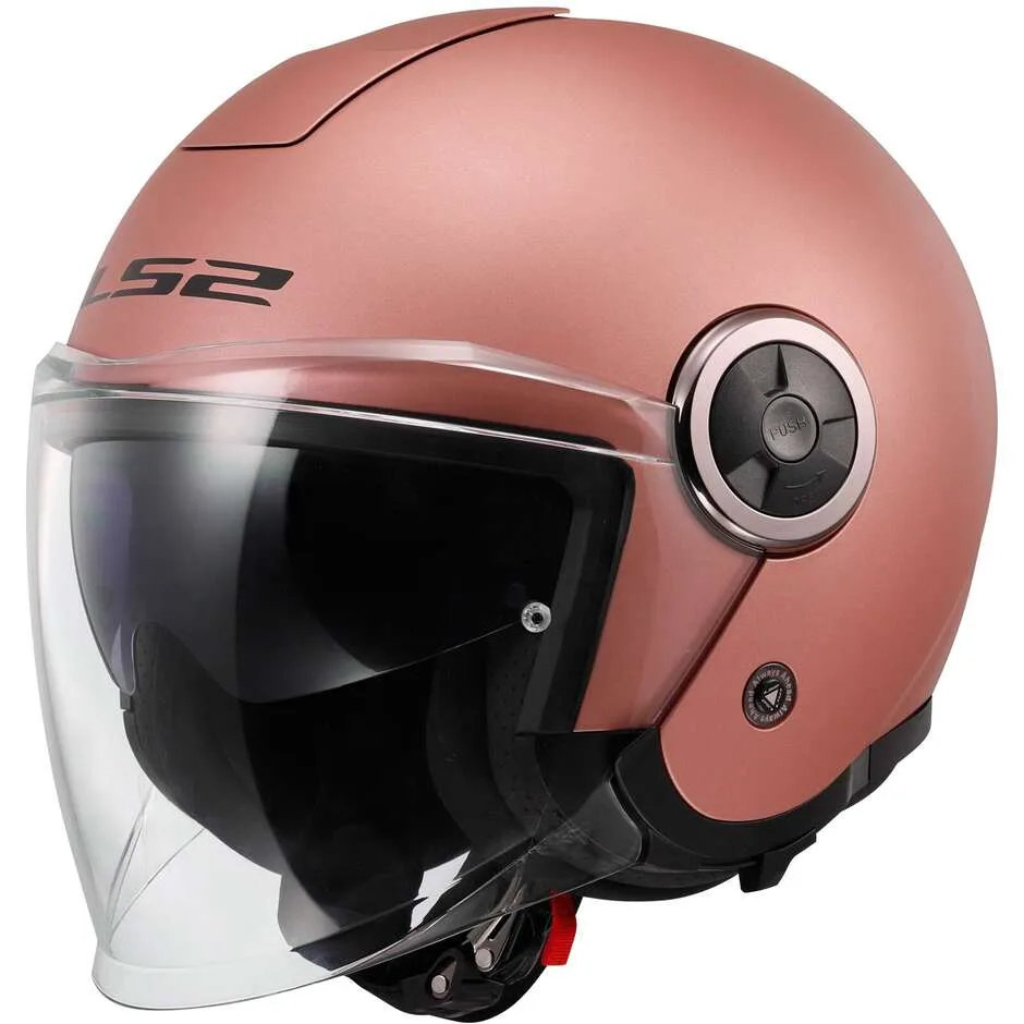 Casco Moto Jet OF620 CLASSY SOLID Rosa Opaco taglia XS - LS2 - FashionsVida