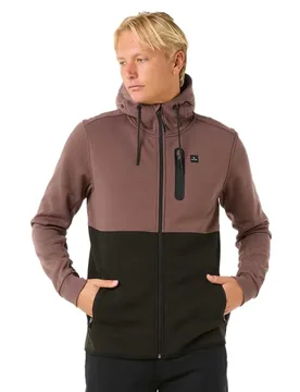 Sweat-shirt à Zip Anti Series Departed Mushroom Rock M - Rip curl - FashionsVida