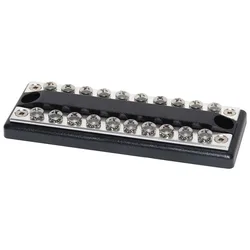 Dualbus Busbar 10 Circuit Power Strip 100a Black One Size unisex