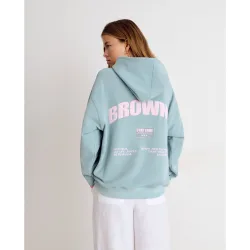 Sudadera de mujer con logo y parche