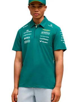 Aston martin f1 team polo manga corta hombre Verde (XS) - Puma - FashionsVida