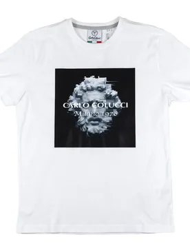 T-Shirt Art Gallery Design Pixel - T-Shirt-kurzarm - weiß - Herren - Size: XL - Carlo colucci - FashionsVida