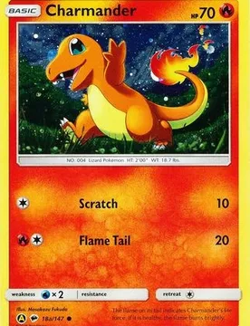 Pokemon SM Burning Shadows 018a/147 Charmander (Alternative Art Promo) - Pokémon - FashionsVida
