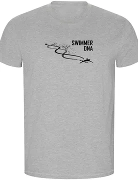 Swimming Dna Eco Short Sleeve T-shirt Heather Grey 3XL Men - Kruskis - FashionsVida