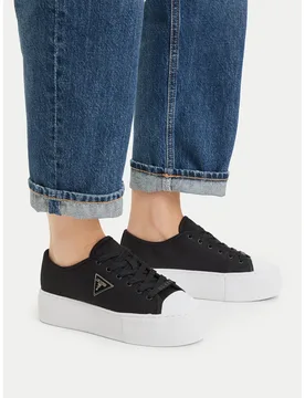 Sneakers aus Stoff FLJJZ3 FAB12 Schwarz 40 female - Guess - FashionsVida