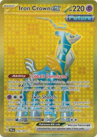 Pokemon SV Temporal Forces 216/162 Iron Crown ex (Secret Rare) - Pokémon - FashionsVida