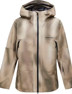Veste de ski freeride M Edge 3L Aop Jacket 336 Beam Fade für Herren Größe M Beige - Peak Performance - FashionsVida
