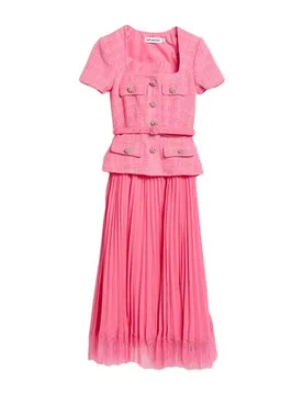 Midi-Kleid Damen Rosa 30 Damen - SELF-PORTRAIT - FashionsVida