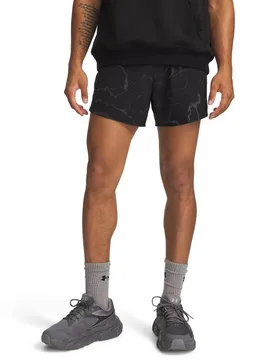 Hb Run Printed Shorts Black / Reflective M Men - Under armour - FashionsVida
