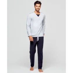 Pijama de hombre largo de algodón orgánico