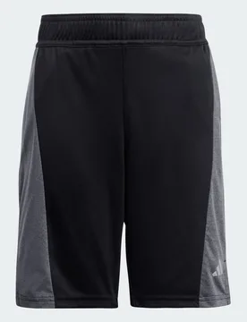 Short da allenamento AEROREADY Heather Junior 11-12A Black / Grey Three / Reflective Silver - Adidas - FashionsVida