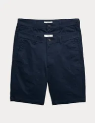 Pack Slim Fit Stretch Chino Shorts Navy male