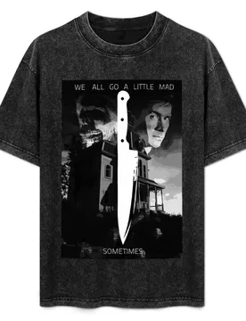 We All Go A Little Mad Sometimes T-Shirt Work Utility Short Sleeve Shirt - Aliexpress - FashionsVida