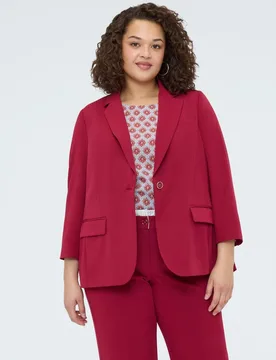Blazer de mujer con puño efecto camisa desmontable - Fiorella Rubino - FashionsVida