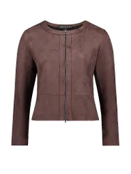 Giacca in similpelle marrone 40
