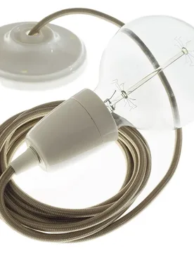 Cables Suspension Luminaire Rm27 50 Cm Cipria / White One Size - Creative - FashionsVida