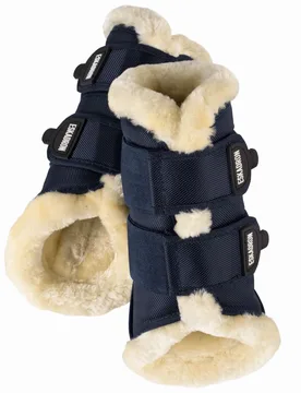 Gamaschen Fauxfur-boots, nightblue XL - Eskadron - FashionsVida