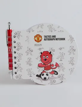 Manchester United Fred the Red Notebook and Pen Set White None - Fourth Wall - FashionsVida
