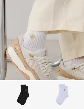Mid Crew Sunshine 2pk blanc/noir 39/42 - COURIR - FashionsVida