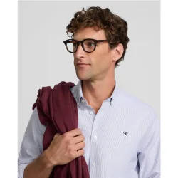 Camisa oxford de hombre de mil rayas