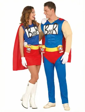 Beerman und Beerwoman Partnerkostüm für Erwachsene - BCI - FashionsVida