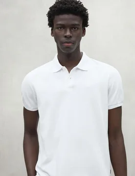Polo de hombre de manga corta con logo bordado - Ecoalf - FashionsVida
