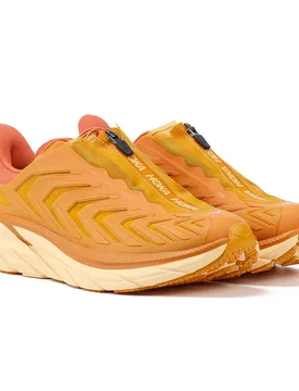 Unisex Project Clifton Desert Sun / Burnt Ochre Trainers - Orange - Size Uk 5 - Hoka One One - FashionsVida
