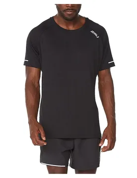 Maglietta A Maniche Corte Aero Black / Silver Reflective M - 2XU - FashionsVida