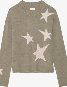 Zadig & Voltaire - Jersey de mujer 100% cachemir de mangas largas cuello redondo - Zadig & Voltaire - FashionsVida