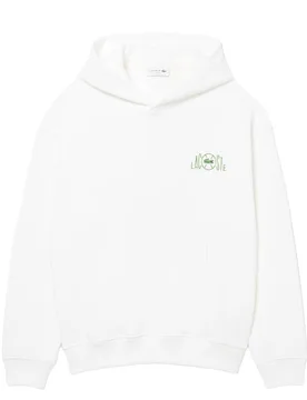 Loose Fit Print Hoodie - Sweatshirt-Hoodie - weiss - Herren - Size: L - Lacoste - FashionsVida