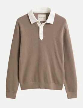 Strickpullover MERINO RUGGER Braun M - Gant - FashionsVida