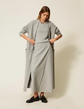 Twinset Maxi cardigan avec poches - TWINSET - FashionsVida