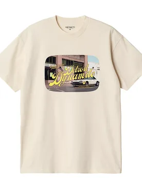 S/S Greatest Flicks T-Shirt - T-Shirt-kurzarm - beige - Herren - Size: XL - Carhartt WIP - FashionsVida