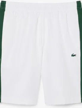 Pantalón de hombre corto deportivo con franja en contraste - Lacoste - FashionsVida