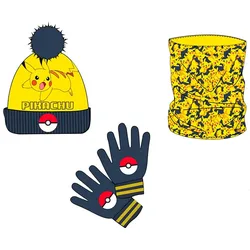 Merchandising Chapeau Et Gants Pikachu Pokémon Black / Yellow One Size unisex