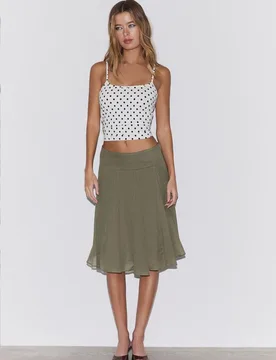 Top mit Polyamidträgern GRAUER DENIM-WASHED-LOOK S - Stradivarius - FashionsVida