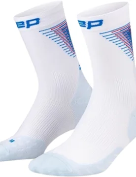 CORE RUN EDT. HALO SOCKS MID CUT Herren White/Blue Gr. 39-42 - Cep - FashionsVida