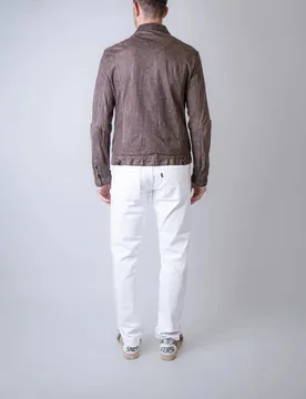 Giacca in Pelle Uomo - GU24S20098VBRUSH-AVO - Giorgio Brato - FashionsVida
