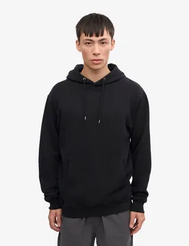 Unisex Classic Hoodie In Black Cotton - Size Small - Colourful Standard - FashionsVida
