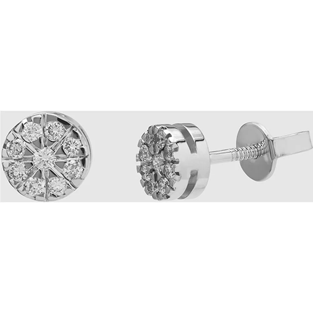 Pendientes Black & White de oro con diamantes - El Corte Inglés - FashionsVida