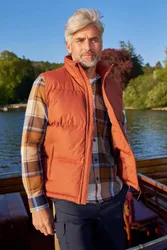 Rock Mens Padded Gilet - Orange - Orange - Size: XL