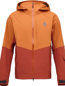 Veste de ski de randonnée imperméable et respirante - M Recon Stretch Shell Saffron Burnt Sienna en Nylon - Taille M - Black diamond - FashionsVida