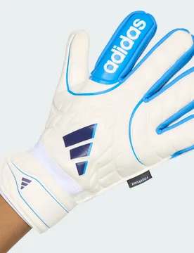 Guanto da portiere COPA Match Fingersave junior 4 1/2 Zero Metalic / Lucid Ray Blue / Dark Blue - Adidas - FashionsVida
