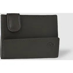 Cartera de piel con cierre de broche